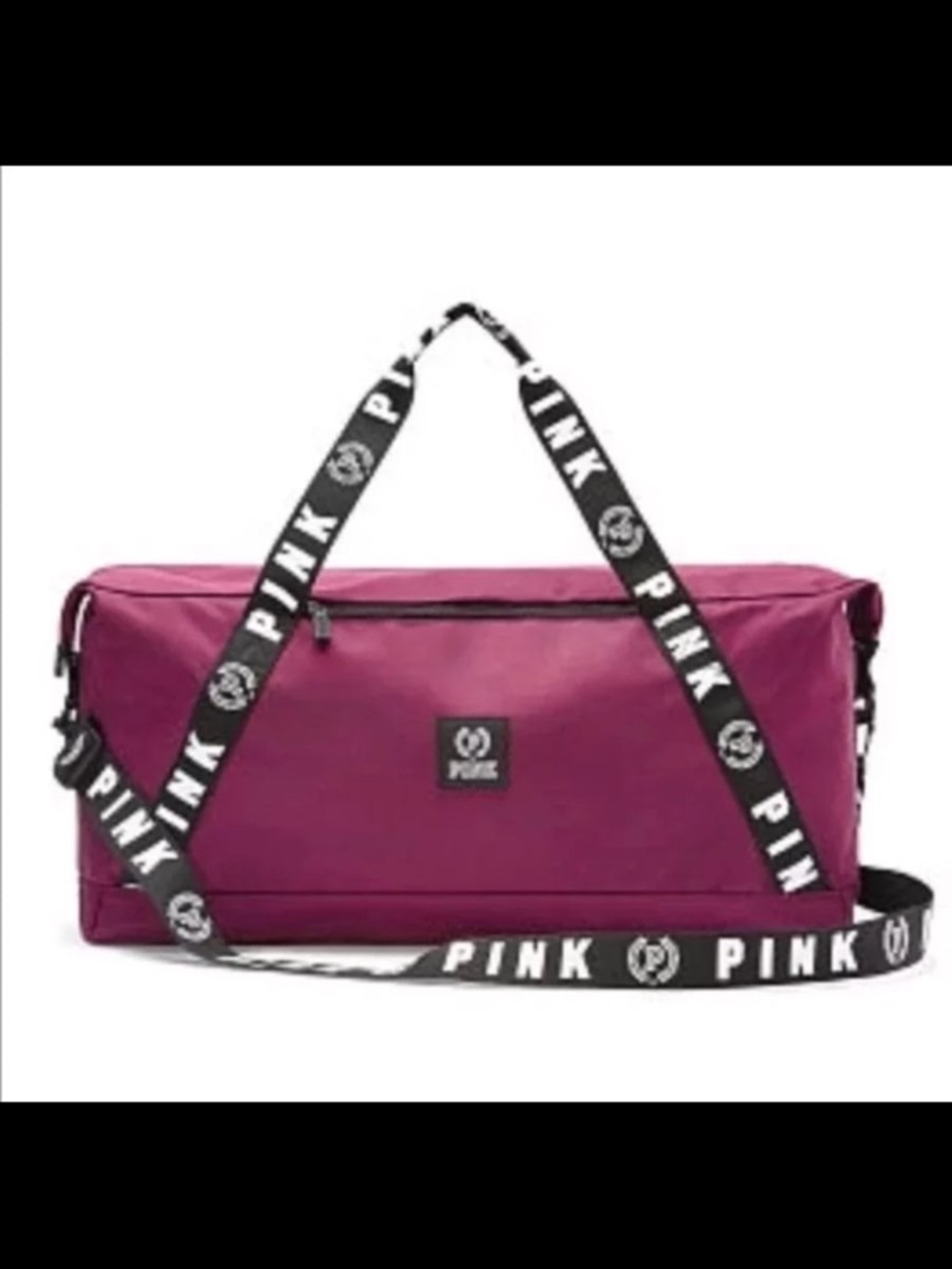 PINK WEEKENDER DUFFLE BAG RUBY BLACK BIGGEST DUFFLE PINK MAKED SUPER LARGE BAG.